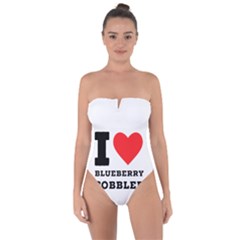 I Love Blueberry Cobbler Tie Back One Piece Swimsuit by ilovewhateva