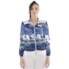 Vincent Van Gogh Starry Night Art Painting Planet Galaxy Women s Windbreaker by Mog4mog4