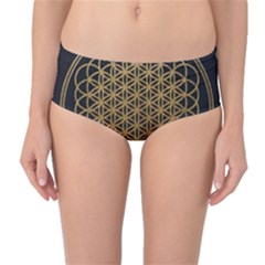 Horizon Sempiternal Bring Abstract Pattern Mid-waist Bikini Bottoms by Bakwanart