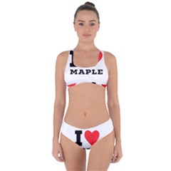 I Love Maple Criss Cross Bikini Set by ilovewhateva