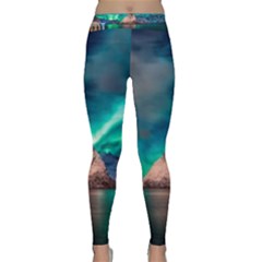 Amazing Aurora Borealis Colors Classic Yoga Leggings by B30l