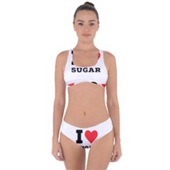 I Love Sugar  Criss Cross Bikini Set by ilovewhateva
