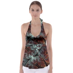 Abstract Pattern Design Art Wallpaper Tracery Texture Babydoll Tankini Top