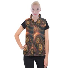 Paisley Abstract Fabric Pattern Floral Art Design Flower Women s Button Up Vest by danenraven