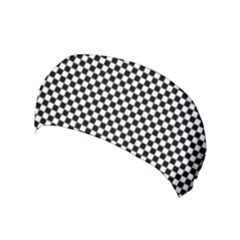 Black And White Checkerboard Background Board Checker Yoga Headband