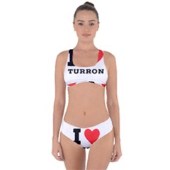I Love Turron  Criss Cross Bikini Set by ilovewhateva