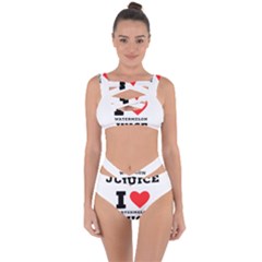 I Love Watermelon Juice Bandaged Up Bikini Set  by ilovewhateva