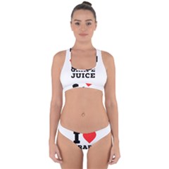 I Love Grape Juice Cross Back Hipster Bikini Set by ilovewhateva