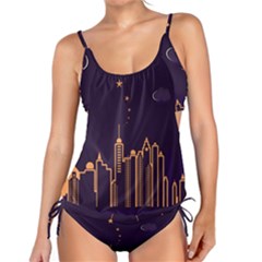 Skyscraper-town-urban-towers Tankini Set by Wav3s