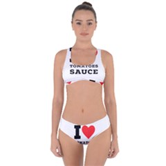 I Love Tomatoes Sauce Criss Cross Bikini Set by ilovewhateva