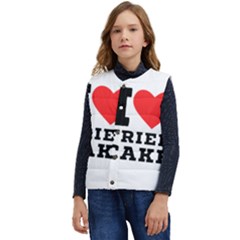 I Love Fried Cake  Kid s Short Button Up Puffer Vest	 by ilovewhateva