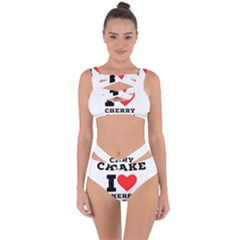 I Love Cherry Cake Bandaged Up Bikini Set  by ilovewhateva