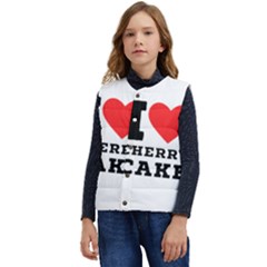 I Love Cherry Cake Kid s Short Button Up Puffer Vest	 by ilovewhateva