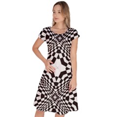 Tile Repeating Pattern Texture Classic Short Sleeve Dress by Ndabl3x