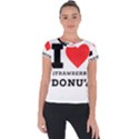 I love strawberry donut Short Sleeve Sports Top  View1