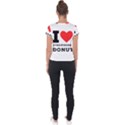 I love strawberry donut Short Sleeve Sports Top  View2