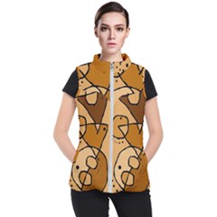 Mazipoodles In The Frame - Brown Women s Puffer Vest by Mazipoodles