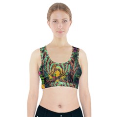 Monkey Tiger Bird Parrot Forest Jungle Style Sports Bra With Pocket by Grandong