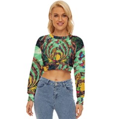 Monkey Tiger Bird Parrot Forest Jungle Style Lightweight Long Sleeve Sweatshirt by Grandong