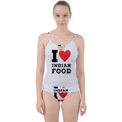 I Love Indian Food Cut Out Top Tankini Set by ilovewhateva