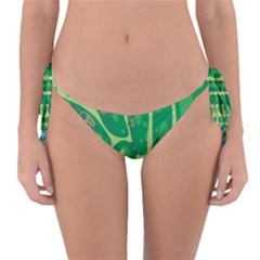 Golf Course Par Golf Course Green Reversible Bikini Bottoms by Cowasu