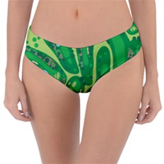 Golf Course Par Golf Course Green Reversible Classic Bikini Bottoms by Cowasu