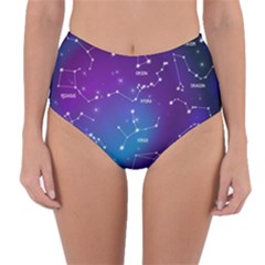 Realistic Night Sky With Constellations Reversible High-waist Bikini Bottoms by Cowasu