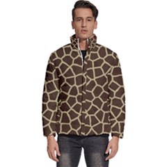Giraffe Animal Print Skin Fur Men s Puffer Bubble Jacket Coat by Amaryn4rt