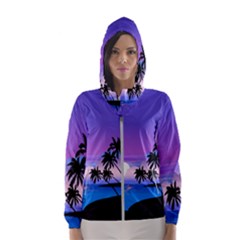 Scenery Landscape Nature Women s Hooded Windbreaker by Ravend