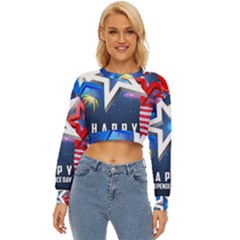 4th Of July Happy Usa Independence Day Lightweight Long Sleeve Sweatshirt by Ravend