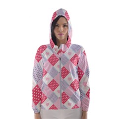 Cute-kawaii-patches-seamless-pattern Women s Hooded Windbreaker by uniart180623