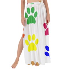 Pawprints-paw-prints-paw-animal Maxi Chiffon Tie-up Sarong by uniart180623