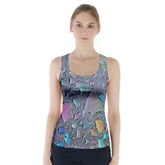 Glass Drops Rainbow Racer Back Sports Top by uniart180623