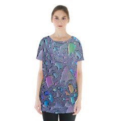 Glass Drops Rainbow Skirt Hem Sports Top by uniart180623