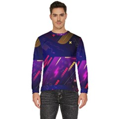 Colorful Abstract Background Creative Digital Art Colorful Geometric Artwork Men s Fleece Sweatshirt by uniart180623