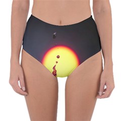 High Speed Waterdrop Drops Water Reversible High-waist Bikini Bottoms by uniart180623