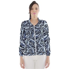 Cobalt Kaleidoscope Print Pattern Design Women s Windbreaker by dflcprintsclothing