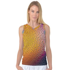 Rain Drop Abstract Design Women s Basketball Tank Top by Excel