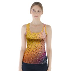 Rain Drop Abstract Design Racer Back Sports Top by Excel