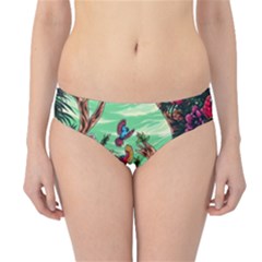 Monkey Tiger Bird Parrot Forest Jungle Style Hipster Bikini Bottoms by Grandong