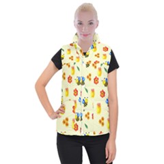 Seamless Background Honey Bee Women s Button Up Vest by Amaryn4rt