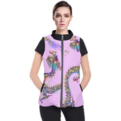 Rainbow Dragon Women s Puffer Vest by Intrinketly777