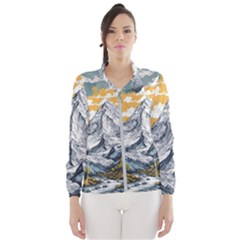 Nature Mountains Landscape Forest Women s Windbreaker by Ravend