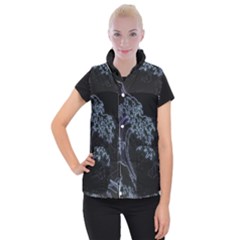 Vapor Wave Aesthetic Art Neon Asian Kanagawa Japanese Women s Button Up Vest by Cowasu