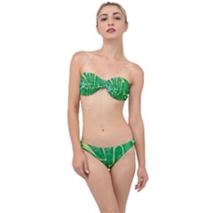 Golf Course Par Golf Course Green Classic Bandeau Bikini Set by Cowasu