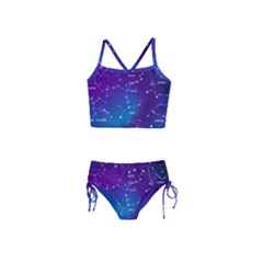 Realistic Night Sky With Constellations Girls  Tankini Swimsuit by Cowasu