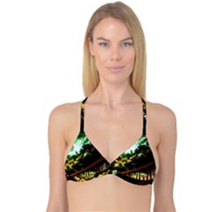 Science-fiction-forward-futuristic Reversible Tri Bikini Top