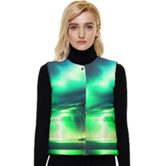 Lake Storm Neon Women s Button Up Puffer Vest by Bangk1t