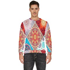 Mandala Pattern, Desenho, Designs, Glitter, Pattern Men s Fleece Sweatshirt by nateshop