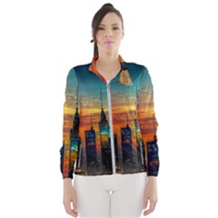 New York City Skyline Usa Women s Windbreaker by Ndabl3x